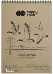 Albumas A4/80l. eskizams 90g/m2, su spirale Pauk&scaron;čiai Happy Color