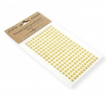 Dekoracija rankdarbiams Perlai (limpantys) auksiniai 216vnt./6mm, PRS-03 PENWORD