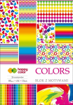 Dekoratyvinio popieriaus albumas A4/16l. COLORS Happy Color