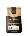Juodas &scaron;okoladas BLANXART, Gracia 62 %, 1 kg