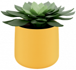 Keraminis vazonėlis Leitz Cosy , geltonas 5331-00-19