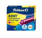 Ra&scaron;alo kapsulės Pelikan, rožinės trumpos, 6vnt