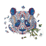 Medinė dėlionė Wizardi "Panda ir bambukas" ADPZ008