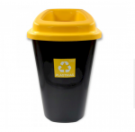 Rū&scaron;iavimo &scaron;iuk&scaron;liadėžė plastikui Plafor 45 L, geltona , 680-01