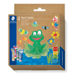 Dažai pie&scaron;ti pir&scaron;tais STAEDTLER Noris Junior, 4 vnt.