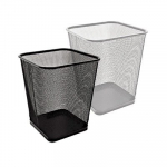 &Scaron;iuk&scaron;lių dėžė metalinė Forpus, kvadratinė, 15 l, sidabro spalvos