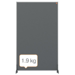 Stalo pertvara su pilku veltiniu NOBO 600x1000 mm