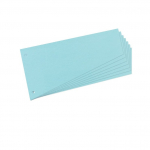 Kartoniniai trapeciniai skirtukai HERLITZ, 100 vnt, 120x230mm, mėlyni