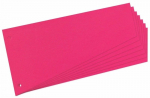 Kartoniniai trapeciniai skirtukai HERLITZ, 100 vnt, 120x230mm, rožiniai