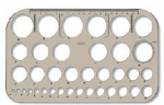Liniuotė-diametrų &scaron;ablonas Koh-I-Noor 749161