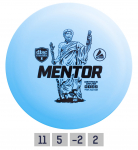 Diskgolfo diskas Distance Driver MENTOR Active Light Blue