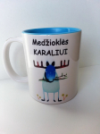 Dekoruotas puodelis "Medžioklės karaliui"