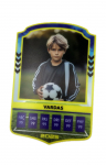 Personalizuota futbolo žaidėjo kortelė