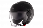 ATVIRAS (OPEN-FACE) &Scaron;ALMAS MT HELMETS VIALE SV S SOLID A1 GLOSS BLACK