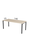Biuro stalas UNIKA U | 70 cm x 140 cm