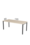 Biuro stalas UNIKA U | 80 cm x 120 cm
