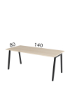 Biuro stalas UNIKA A | 80 cm x 140 cm