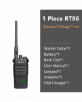 10W Retevis Walkie Talkie Long Range RT86 Walkie-talkie 1/2 vnt dvipusis radijas Galingas ne&scaron;iojamas radijo komunikatorius