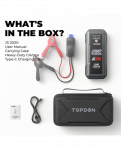 JS2000 2000A automobilio "Jump Starter" maitinimo banko LED &scaron;viesa 16000mAh ne&scaron;iojamojo akumuliatoriaus stotis avarinis