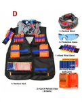 Reguliuojamas taktinės liemenės rinkinys, skirtas Nerf N-Strike Elite/Mega/Rival/Series Kids žaislai Taktinės liemenės