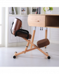 Ergonomi&scaron;ka priklaupimo kėdė su nugara ir rankena Biuro baldų kėdė Reguliuojamo auk&scaron;čio medinė biuro priklaupimo kėdė