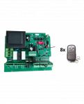 Varstomų / slankiojančių vartų PCB 220v AC 433 Mhz NC modelis, skirtas dvigubam varikliui Varstomų / stumdomų vartų variklis