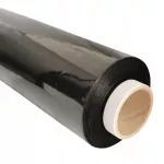 Juoda tempiamoji plėvelė, 3 kg, stora ir nepermatoma