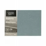 Dekoratyviniai vokučiai ARGO Galeria Papieru C6, mėlyni, 120 g, 10 vnt.