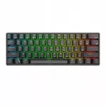 Mechaninė klaviatūra Royal Kludge RK61, RGB, raudonieji jungikliai, belaidė, AZERTY
