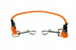 Pavadėlio segtukas Biothane, 8 mm, 70 cm, oranžinis