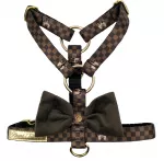 Gyvūnų pakinktų apsauga KYLIE Bow Monogram, ruda, 15 mm