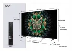 Televizorius TCL 65C6K, 65", QD-Mini-LED, UHD 4K, Google TV