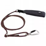 &Scaron;uns pavadėlis Hurtta Adjustable Rope Leash Eco, neoninė juoda, 6 mm