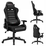 Žaidimų kėdė vaikams HUZARO RANGER 6.0, juoda, dirbtinė oda