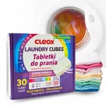 Skalbimo tabletės spalvotiems audiniams CLEOX, 30 skalbimų