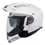 Motociklininko &scaron;almas SMK HYBRID EVO GL100, balta, XS