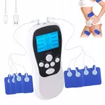 Elektroninis dvikanalis impulsų masažuoklis, 8 režimai, 15 lygių, LCD ekranas
