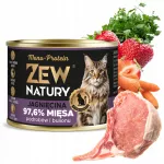 &Scaron;lapias kačių ėdalas Zew Natury su ėriena, 185 g