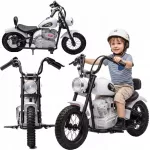Vaiki&scaron;kos transporto priemonės variklis, 36V, baltas, su diskiniais stabdžiais ir Pumped Wheels ratukais
