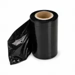 Juoda rankinė apvyniojimo plėvelė, 10 cm, 0,25 kg, Fi38, 23 mikronų, 1 vnt.