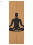 Korkinė joga kilimėlis TOTAL BALANCE 61x183 cm su spauda