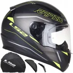 Motociklo &scaron;almas LS2 FF353 RAPID II, juodas/geltonas, dydis M