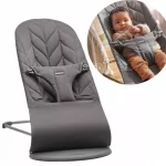 Kūdikio gultukas BABYBJORN BLISS COTTON, antracito spalvos, iki 13 kg