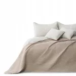 Lovatiesė-sofa RESTILO, dygsniuota, 260x280 cm, smėlio spalvos Cappuccino