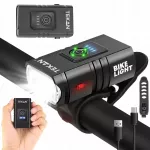 Dviračio priekinis žibintas, LED, 6 ap&scaron;vietimo režimai, įkraunamas USB-C
