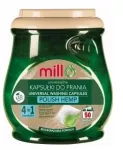 Skalbimo kapsulės MILL 4in1 su kanapių ekstraktu, 50 vnt.