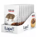 &Scaron;lapias kačių maistas John Dog lapės ir elnienos, 10 x 100 g, monoproteininis
