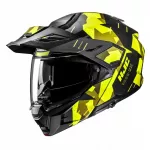Motociklininko &scaron;almas su skydeliu HJC I80 Roki juodas/geltonas, M