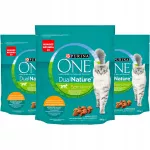 Sausas maistas katėms Purina ONE DUAL NATURE su vi&scaron;tiena, 3 x 750 g
