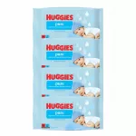 Drėgnos servetėlės kūdikiams Huggies Pure, 4 x 56 vnt.